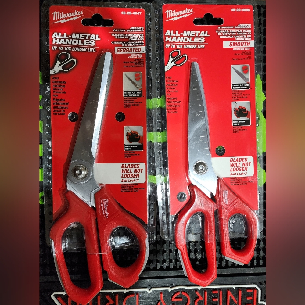 Milwaukee All-Metal Handles Scissors Set